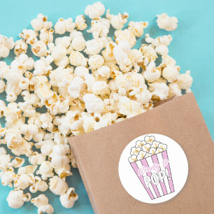 Baby shower, Klaar om te poppen, Favor tag Ronde Sticker