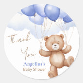 Baby shower Klassieke Sticker (Voorkant)