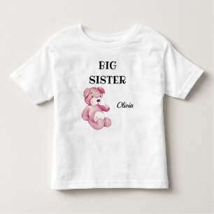 Baby shower Kleding Schattige Grote Zus 2T aan 5-6 Kinder Shirts