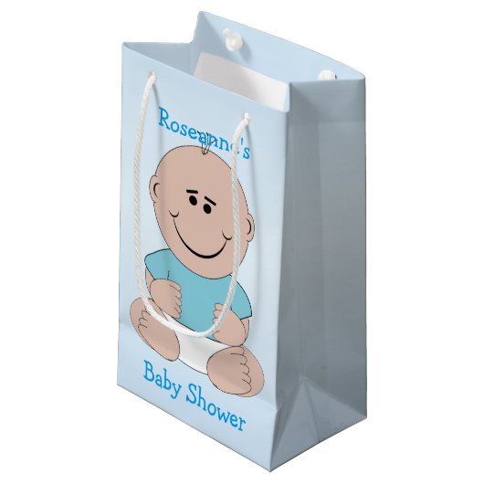 Baby Shower Klein Cadeauzakje (Voorkant Gekanteld)
