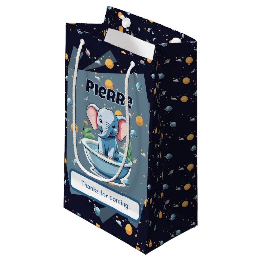 baby shower klein cadeauzakje (Voorkant Gekanteld)