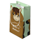 Baby shower klein cadeauzakje (Achterkant Gekanteld)