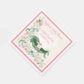 Baby shower kleine lieve erwt op haar weg erwtenpe servet (Hoek)