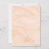 Baby shower Kleine Peach Kaart (Achterkant)