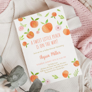 Baby shower Kleine Peach Kaart