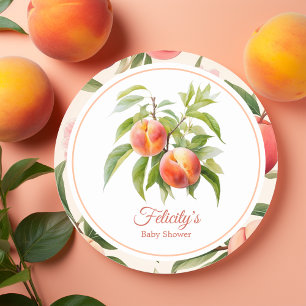 Baby shower Kleine Peach Ronde Sticker
