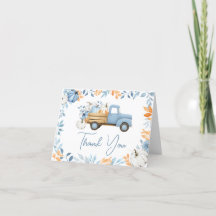 Baby shower kleine pompoenblauw Herfst
