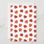 Baby shower kleine pompoenblauw Herfst Kaart (Achterkant)