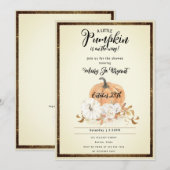 Baby shower kleine pompoHerfst Kaart (Voorkant / Achterkant)