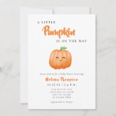 Baby shower kleine pompoHerfst Kaart (Voorkant)