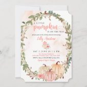 Baby shower kleine pompoHerfst Kaart (Voorkant)