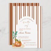 Baby shower kleine pompoHerfst Kaart (Voorkant / Achterkant)