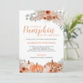 Baby shower kleine pompoHerfst Kaart (Staand voorkant)