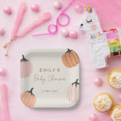 Baby shower kleine pompoHerfst Papieren Bordje (Feest)