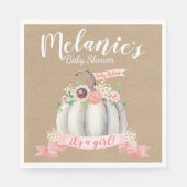 Baby shower kleine pompoHerfst Servet (Voorkant)