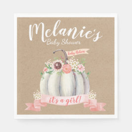 Baby shower kleine pompoHerfst Servet