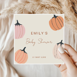 Baby shower kleine pompoHerfst Servet