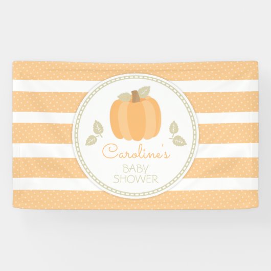 Baby shower kleine pompoHerfst Spandoek (Horizontaal)