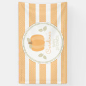 Baby shower kleine pompoHerfst Spandoek (Verticaal)