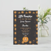 Baby shower kleine pompoTrick or treat Kaart (Staand voorkant)