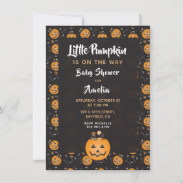 Baby shower kleine pompoTrick or treat Kaart
