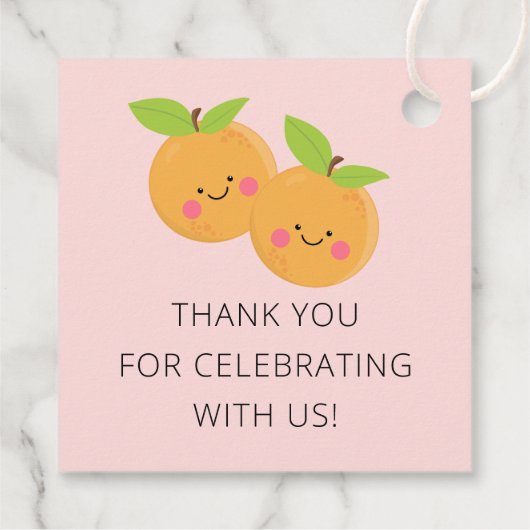 Baby shower kleine snijdtinten bedankjes labels (Achterkant)