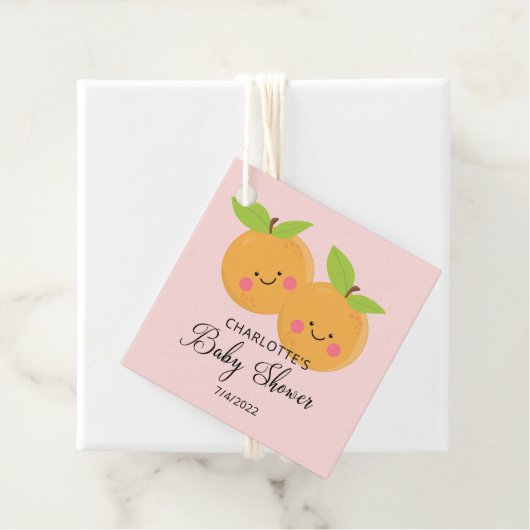 Baby shower kleine snijdtinten bedankjes labels (In situ)