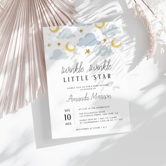 baby shower kleine ster Couples Kaart