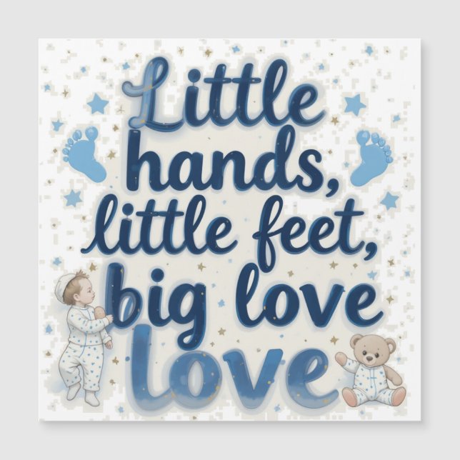 Baby shower kleine voetjes (Voorkant)