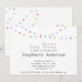 baby shower kleurrijke pasta's Decoratie Kaart (Voorkant / Achterkant)