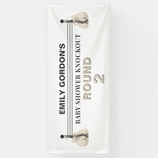 Baby shower Knockout Banner (Verticaal)