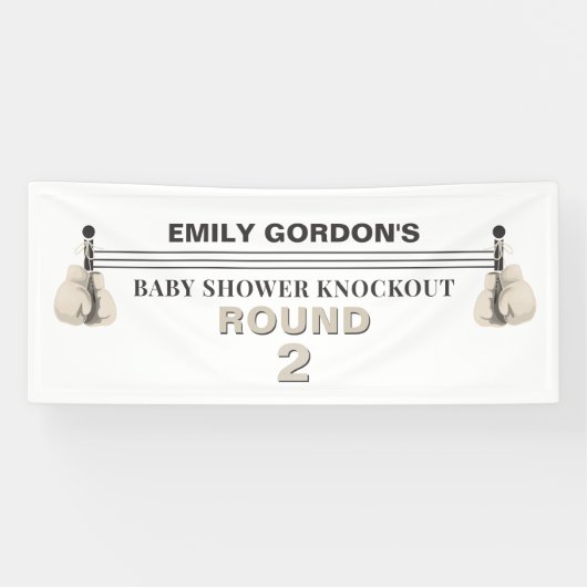 Baby shower Knockout Banner (Horizontaal)