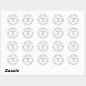 Baby shower Knockout Boxing Theme Sticker (Vel)