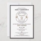 Baby shower Knockout Invitation Kaart (Voorkant)