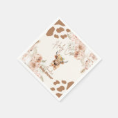 Baby shower Koe Greenery Highland Koe Servet (Hoek)