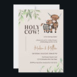 Baby shower Koe Greenery Rustic Boerderij Kaart<br><div class="desc">Als je op zoek bent naar de perfecte uitnodiging voor je komende baby shower,  kijk dan niet verder dan deze koe met de thema uitnodigingen!</div>