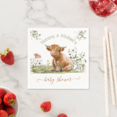 Baby shower Koe Heilige Hoogland Servet (Insitu)