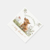 Baby shower Koe Heilige Hoogland Servet (Hoek)