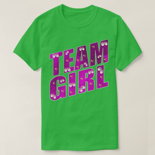 Baby shower kondiging genderteam onthullen t-shirt (Design voorkant)