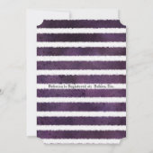 Baby shower Konijnengeslacht Neutraal Paarse Kaart (Achterkant)