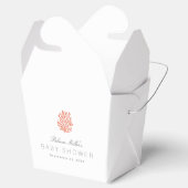 Baby shower koraalrif bedankdoosjes (Geopend)