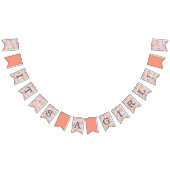 Baby shower koraalrif vlaggetjes (Alle)