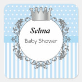 Baby shower Kroon Sticker (Voorkant)