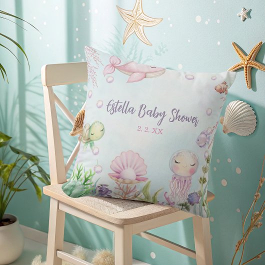 Baby Shower Kussen 'Onder de Zee'