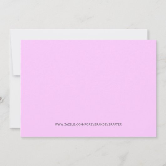 BABY SHOWER KUSTSweet PINK Triplets Kaart (Achterkant)