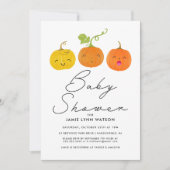 BABY SHOWER | Kute Little Pumpkin Kaart (Voorkant)