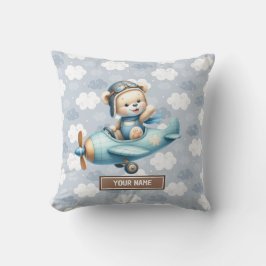 Baby shower Kwekerij Decor Blue Teddy Bear Kussen