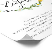 Baby shower laat in de nacht bij bijen spelen. poster (Hoek)