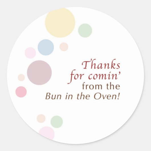 baby shower label (Voorkant)