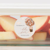 Baby shower Label Bruin Beer ballonnen BarlyWait! (Aangebracht)